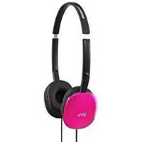 JVC Has160p Pink Flat Foldable Stereo Earcup Headphones Earphones Ha-s160-p New Great Gift Ship Worldwide