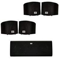 Acoustic Audio AA321B and AA40CB Indoor Speakers Home Theater 5 Speaker Set