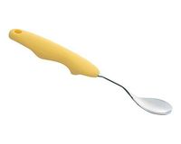 BIHIKI Adaptive Utensils,Curved Utensils,Bendable Spoon Fork for Elderly,Hand Tremors, Arthritis (Spoon)