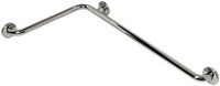CSI Bathware BAR-HA1833-TW-125-PO L-Shaped Horizontal Angle Grab Bar, Polished Stainless