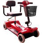 Zipr Mobility ZIPR4XTRARED 4 Wheel Upgraded Travel Scooter - Red