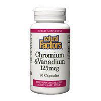 Natural Factors Chromium & Vanadium Cap 90 (3-Pack)