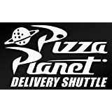 Disney Decal (5 x 3 inches) Pizza Planet Decal