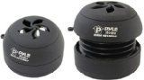 Pyle Home PMS5DB Bass Expanding Rechargeable Dual Mini Speakers for iPod/MP3 (Black) (Pair)