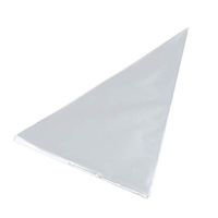 Yardwe 100Pcs Cellophane Cones cellophane Treat Party Bags with Cable Ties (16 x 30cm)