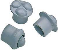 Glides, 1 1/8", Pr, Fits 1" Walker & 1 1/8" Tubing A836-00 Qty 6 Per Case