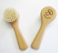 Nessentials Mushroom Brush with Handle, Natural Pig Bristle, 5-Inches Long