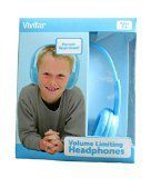 Vivitar V12009-BLU Kids Safe Volume Controlled Headphones, Blue