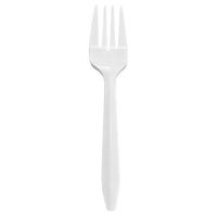 Karat U2000 5.7" PP Medium-Weight Disposable Fork, White (Pack of 1000)