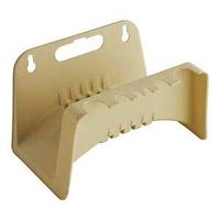Rocky Mountain Goods Plastic Hose Holder - Beige - Wall Mount Hanger Holds up to 50' of Hose - Heavy Duty Plastic with Hose Nozzle Hangers