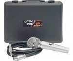 Pyle Pdmik4 Unidirectional Dynamic Microphone With 15 Cable & Carrying Case