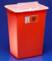 Multi-purpose Sharps Container Sharps-A-Gator 14H X 15.5W X 12D Inch 7 Gallon Red Base Vertical Entry (Sold per PIECE)