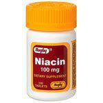 Niacin 100 mg, 100 Tablets, Watson Rugby