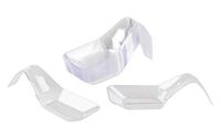 Mini Appetizer Spoons - 100-Pack Clear Plastic Tasting Sampling Spoon Set, Square Spoon Design Disposable Serving Plates, Fruit, Dessert Cups, Catering, Buffet, Food Display, 1.5 x 4.2 x 1.2 Inches
