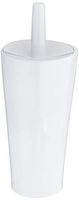 AmazonBasics Toilet Bowl Brush and Holder - Smooth White