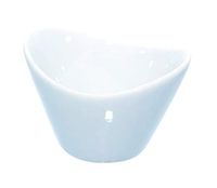 Mini Porcelain Egg Shaped Bowl (Case of 24), PacknWood - White Ceramic Reusable Bowls (1.1 oz, 2.6" x 2.1" x 1.8") 210MMBPEGG