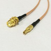 RF SMA To CRC9 Pigtail Cable SMA Female Bulkhead Connector To CRC9 Male straight Connector RG316 Cable 15cm 6" High Quality Ships Quickly From USA