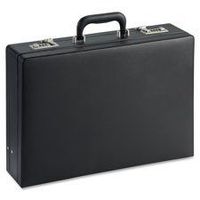 Expandable Attache Case, 17-1/2"x4"x12-1/2", Black, Sold as 1 Each