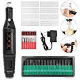 Electric Micro Engraving Etcher Engraver Pen, Mini Engraving Tool Kit, Adjustable Speed Carve Tool Set, 6 Polishing Head, 8 Stencils, 30 Bits Scriber Etcher for DIY Metal, Jewelry, Wood by AODOOR