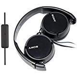 Sony Over Ear Best Stereo Extra Bass Portable Headphones Headset for Apple iPhone iPod/Samsung Galaxy / mp3 Player / 3.5mm Jack Plug Cell Phone with Mic (Dark Gray)