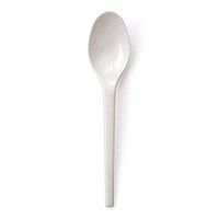 Susty Party Supplies S-6CPLA-WHITE Heavy Duty 50 Spoon, Small, White