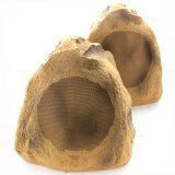 Acoustic Audio B6RS Sandstone 6.5" Rock Speaker Pair Outdoor Weatherproof Full Range Speakers