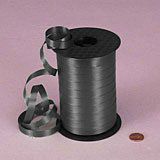 Krafty Klassics 1 Roll of 3/8" Crimped Curling Ribbon (3/8" x 250 Yds) (Black)