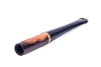 Dr. Watson - 9 cm Short Wooden Cigarette Holder, Vintage Series, Choice of Smooth or Carved Finish, fits Regular Cigarettes (Carved)