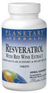 Resveratrol with Red Wine Extract Planetary Herbals 30 Tabs