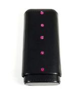 Aficionada Style 3 Cigar Leather Case - Fuchsia