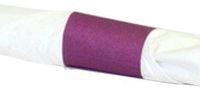 Evergreen N9S288 Paper Napkin Standard Band, 4-1/4" Length x 1-1/2" Width, 0.004" Thick, Purple (Box of 2500)