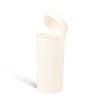 13 Dram Pop Top Container Squeeze Prescription Bottle Pill Tubes Doob Rx (10 Count, WHITE)