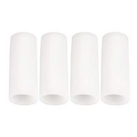Artibetter 8pcs Silicone Gel Finger Sleeves Protector Finger cots for Protect Cracked Skin Corn (White)