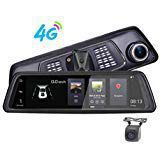 ShiZhen 10 inch Full Screen 4G Touch IPS Special Car Dash Cam Rear View Reversing Mirror with GPS Navigation ADAS Remote Monitor Bluetooth WiFi APP Android 5.1 Dual Lens FHD 1080P