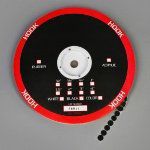 TapeCase Circles, Black Hook, 0.75" Diameter, 1030/roll