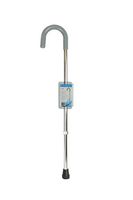 Blue Jay An Elite Healthcare Brand Round Handle Cane with Vinyl Comfort Grip & Silver Contour Handle - 30"-39" Adjustable Cane | Portable Walking Stick with Mobility Aid
