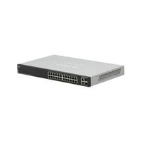 Cisco SF200-24 Ethernet Switch - 26 Port - 2 Slot - 24, 2 x 10/100Base-TX - , 10/100/1000Base-T - 2 x SFP (mini-GBIC) Slot SLM224GT-NA