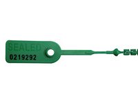 8" Kable Kontrol Pull Tight Serial Numbered Identification & Tamper Zip Ties - 50 Pack (8" Long, Green)