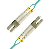 Boxfire Fiber 10-GiG Multimode 50/125 (OM4) Duplex LC/PC to LC/PC 2mm PVC Aqua - 1m