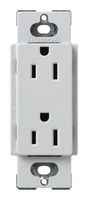 Lutron SCR-15-PD Satin Colors 15A Electrical Socket Duplex Receptacle, Palladium