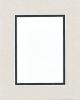 Pack of 10 16x20 Light Gray/Black Double Mats Mattes with White Core Bevel Cut for 11x14 Photo + Backing + Bags