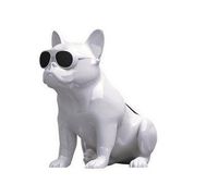 Bulldog Wireless Bluetooth Speaker Wireless Support TF Card Stereo System for TV Computer Phone Desktop (White)