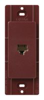 Lutron SC-PJ-MR Satin Colors Phone Jack, Merlot