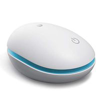 ZAQ Aromatherapy Essential Oil Diffuser Multi Color Litemist, 80 ML - Pebble - Remote Control Included