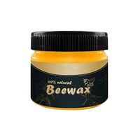 SiQing Natural Wood Seasoning Beewax, Beeswax Polish for Wood Furniture Wood Polish and Conditioner Beeswax Complete Solution Furniture Care Beeswax Home Cleaning (1pc beewax)