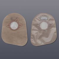 New Image Closed Mini Pouch with Filter - Flange Size 1 3/4" Color Match Green Transparent - Box of 60
