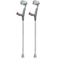 MYJZY Non-Slip Adult Forearm Crutch(Pair),Height Adjustable Arm Cuff Crutch,Lightweight Aluminum Alloy,Portable Elbow Walker