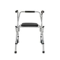 GYZ GY Elderly Walker, Disabled Aluminum Alloy Assisted Walking Foldable Lightweight Rehabilitation Vehicle Height Adjustable Medical Supplies (Color : A)