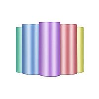 150pcs Thicken Disposable Garbage Trash Cans Wastebaskets Waste Bags Rubbish Disposable Plastic Bags,Multicolor