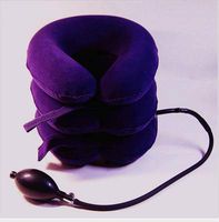 Cervical Neck Traction Device, Inflatable Neck Support Pillow, Pneumatic Cervical Vertebra Traction Apparatus, FDA Approved,Purple
